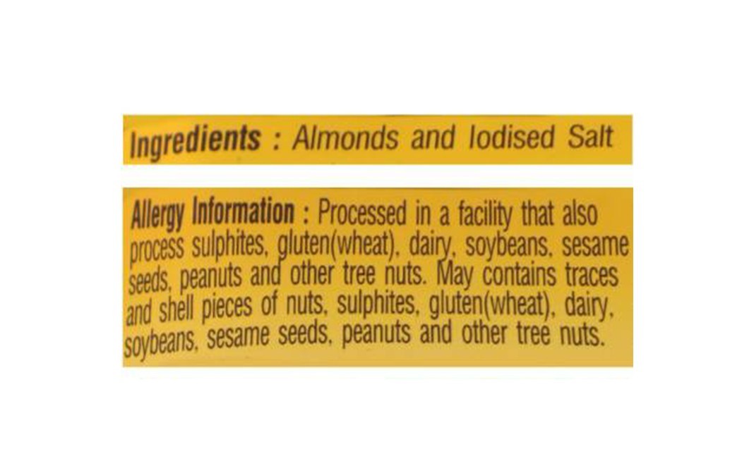 Tong Garden Oven Roasted Salted Almonds   Pouch  85 grams